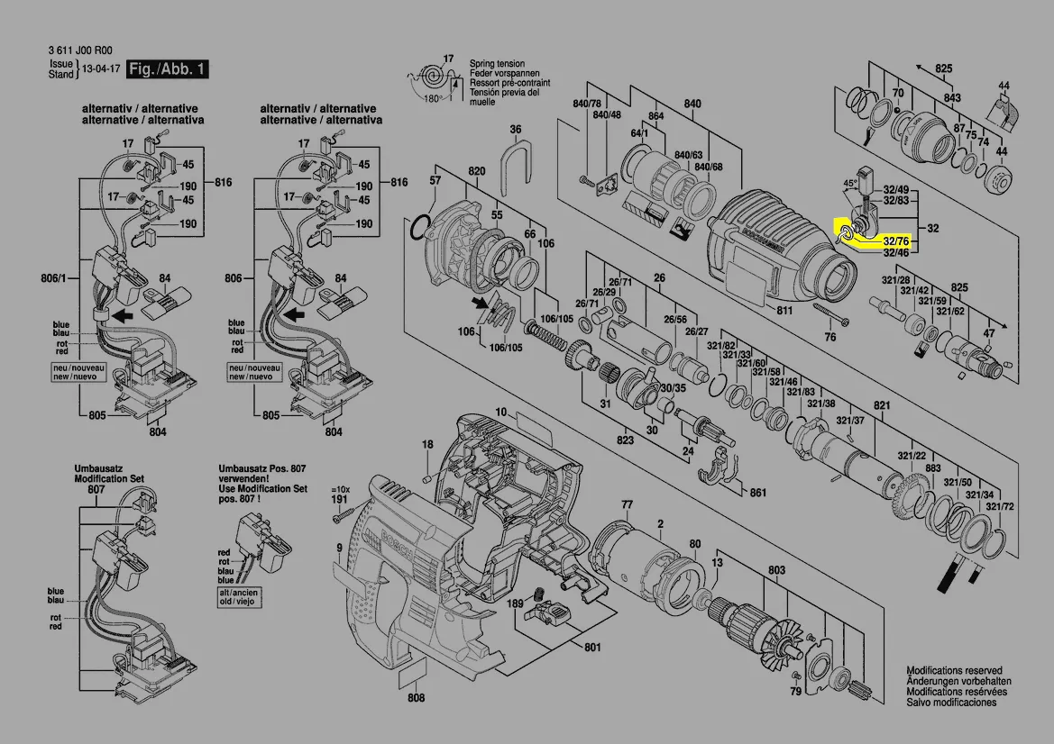 Joint torique pour perforateur GBH 2-24 DSR BOSCH